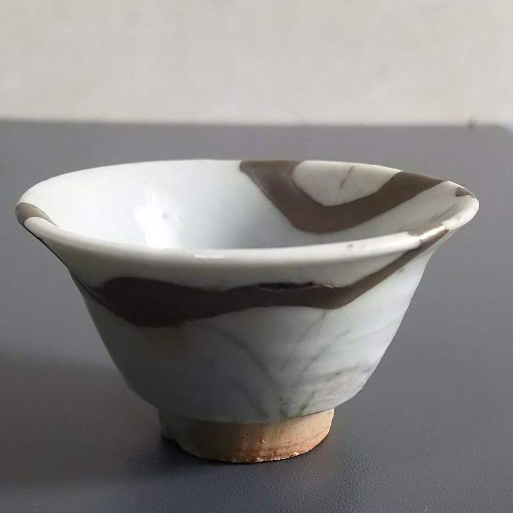 初期伊万里　草文盃　ぐい呑　酒器　古伊万里