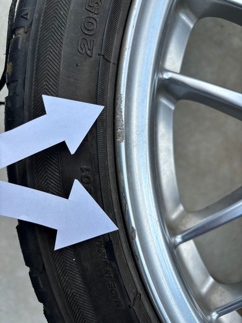 BBS 17インチホイール 1本づつの出品　4本一緒にお願いします。②