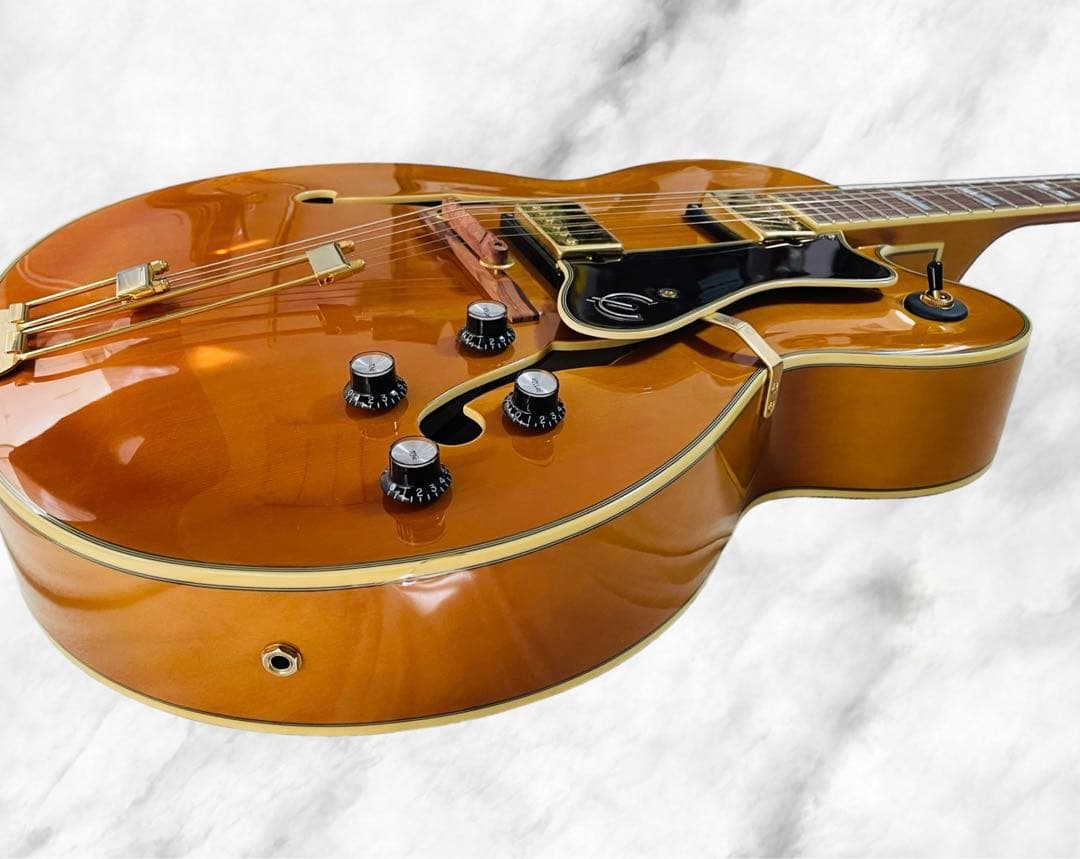 (新品同様) Epiphone Broadway フルアコ ナチュラル色