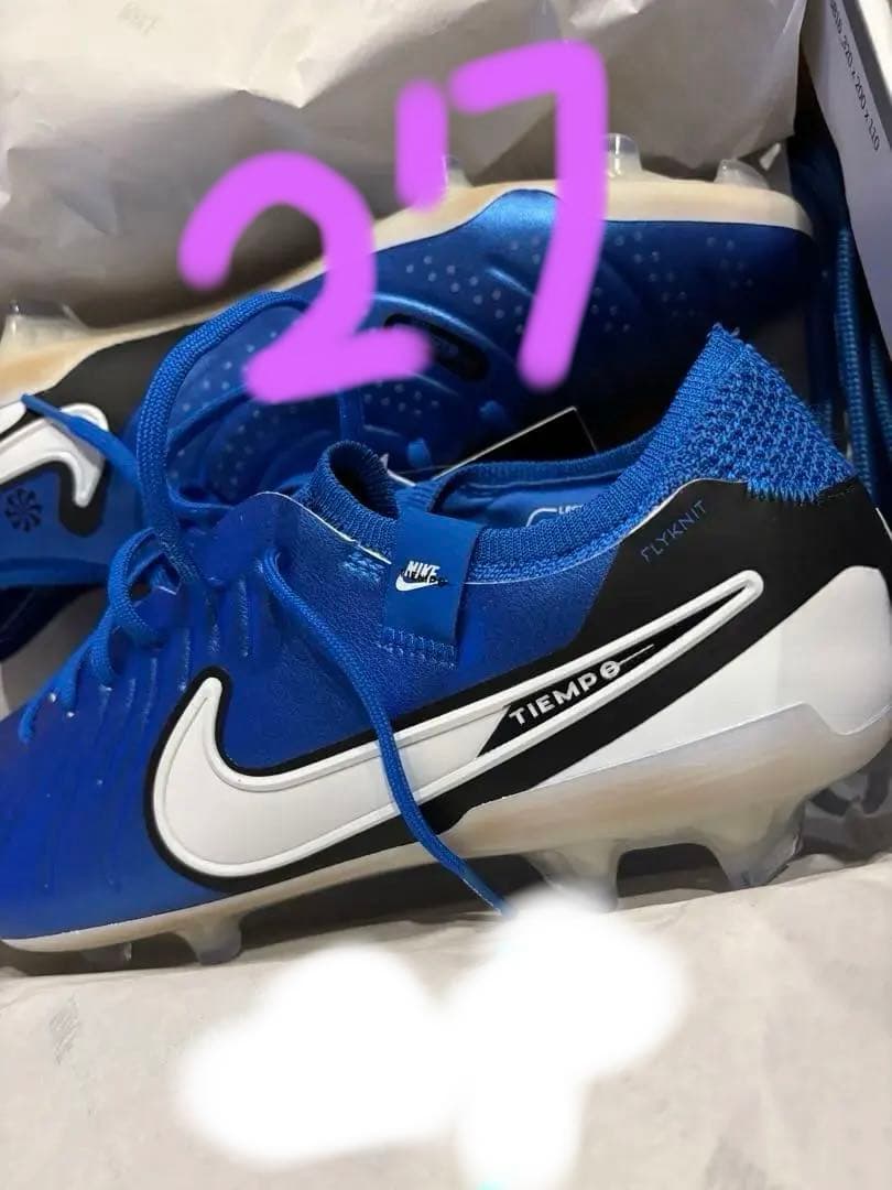 K*様 ティエンポレジェンド10エリートfg ブルー✖️ホワイト　希少27cm