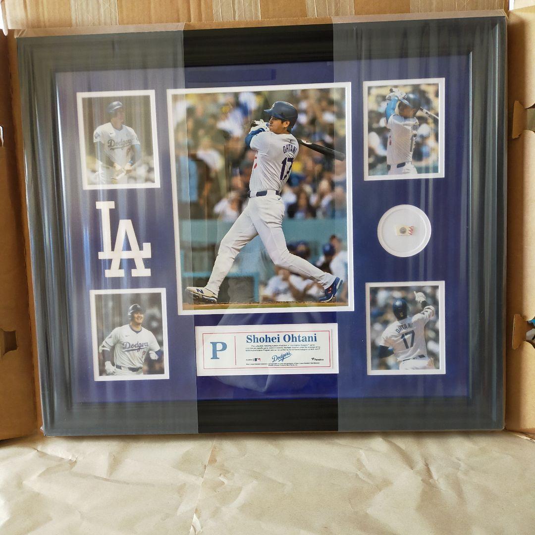 大谷翔平【ドジャース】フォトフレーム＊Fanatics製＊ボール片入＊MLB公式