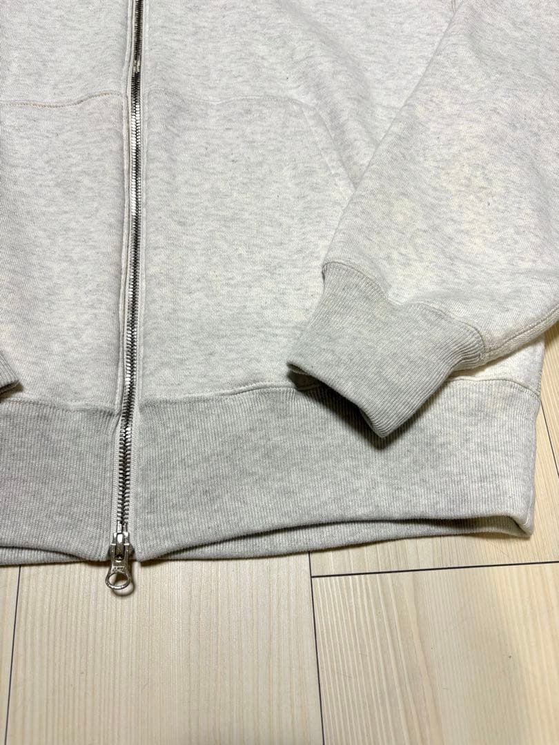 【新品タグ付き】コットンスウェットスタンドジップ　オートミール