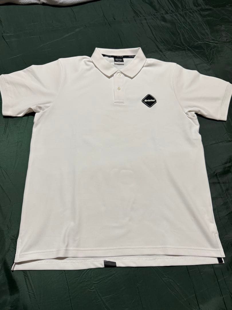 F.C.Real Bristol 19SS ビッグロゴポロシャツ 白 Lサイズ