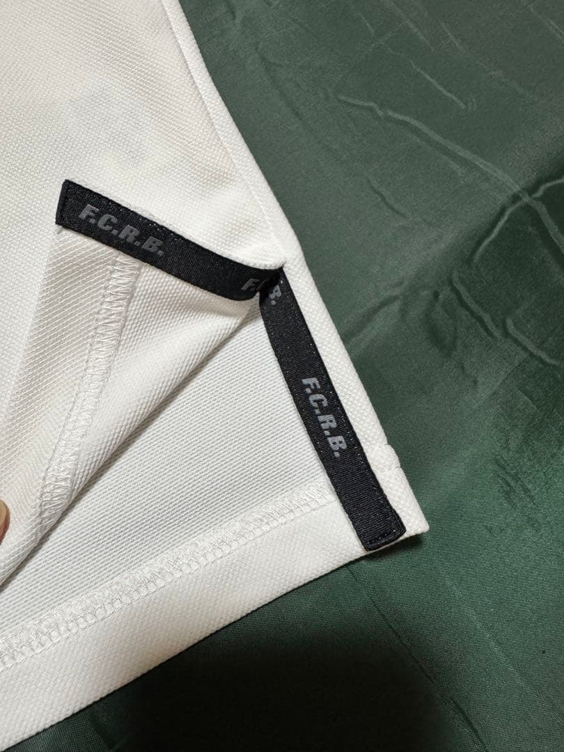 F.C.Real Bristol 19SS ビッグロゴポロシャツ 白 Lサイズ