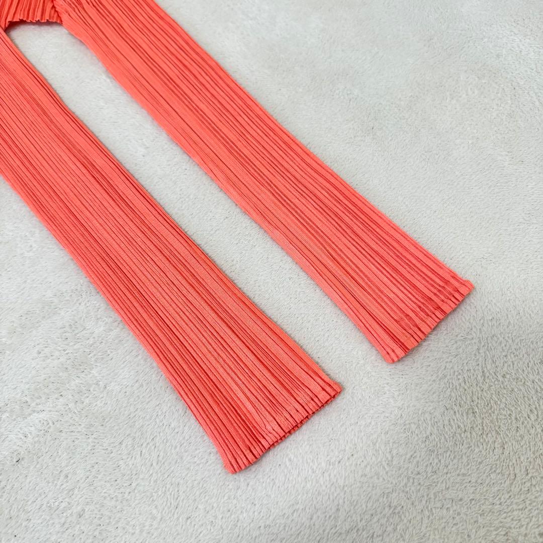 極美品✨PLEATS PLEASE プリーツ　ピンク　長袖　ハイネック　トップス