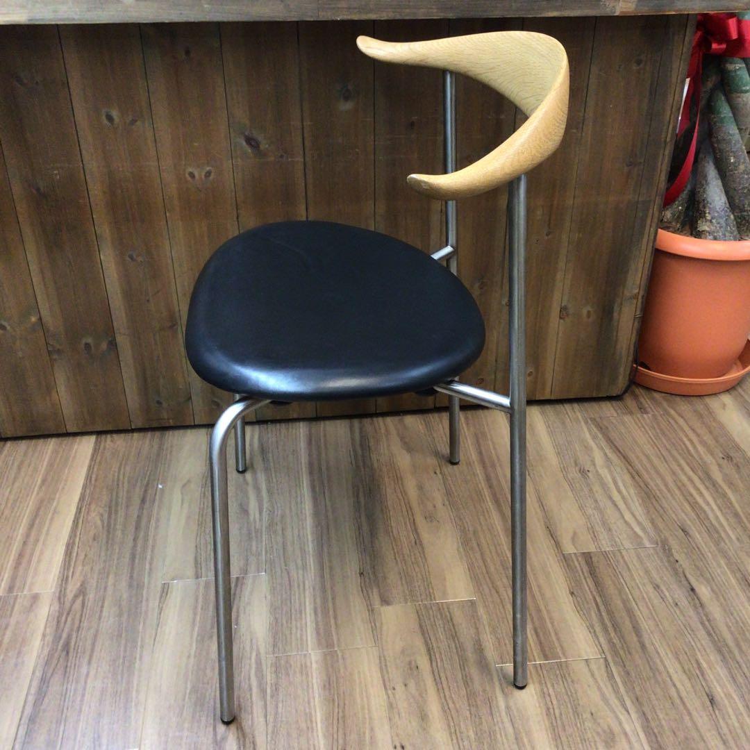 ②カールハンセン＆サン CH88P チェア オーク材 ブラックレザー 引取限定
