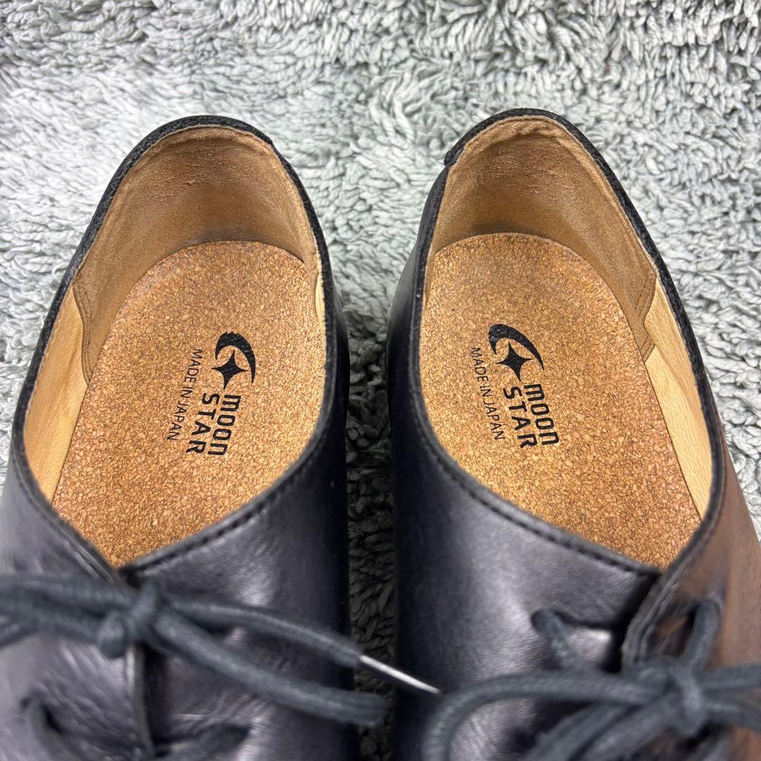 moon star アワセ レザーシューズ 26.5 ブラック