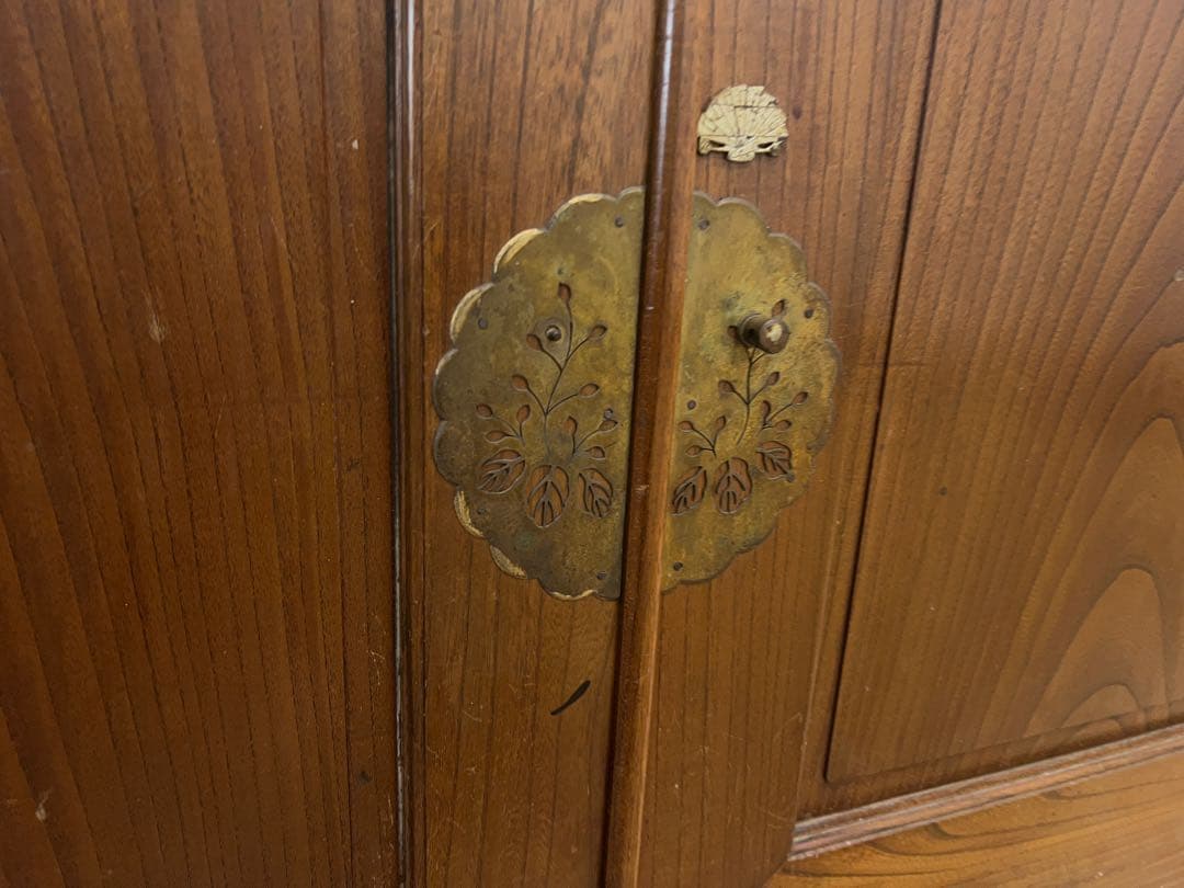 ローボード　棚　木製　M084　古道具　古家具　和家具　ビンテージ　アンティーク