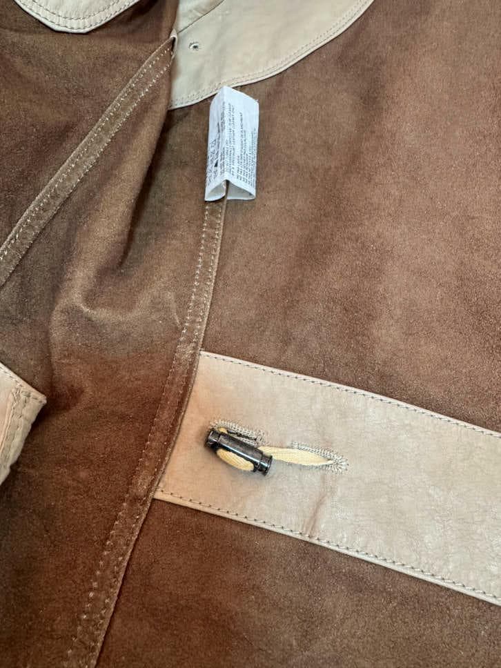 JIL SANDER ジルサンダー 本草木染め ベージュ系 レザージャケット