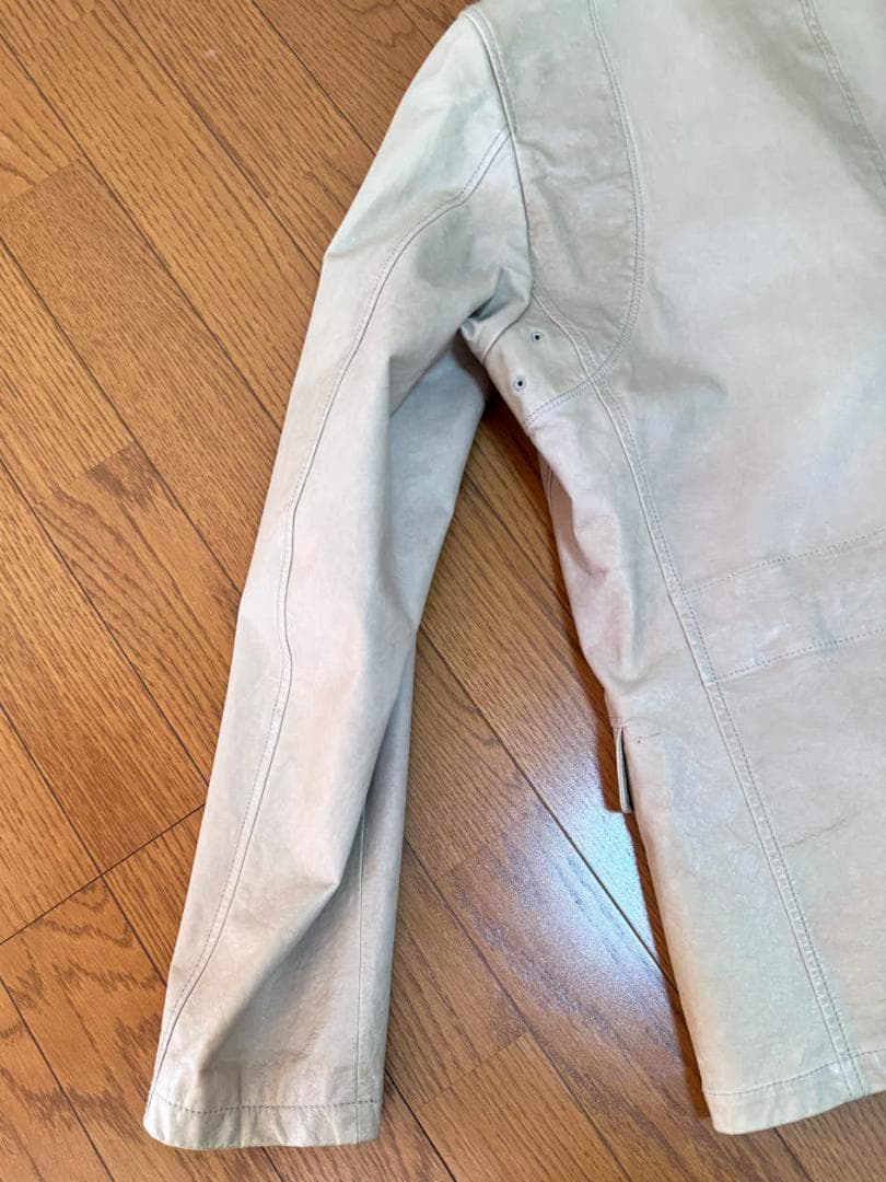 JIL SANDER ジルサンダー 本草木染め ベージュ系 レザージャケット