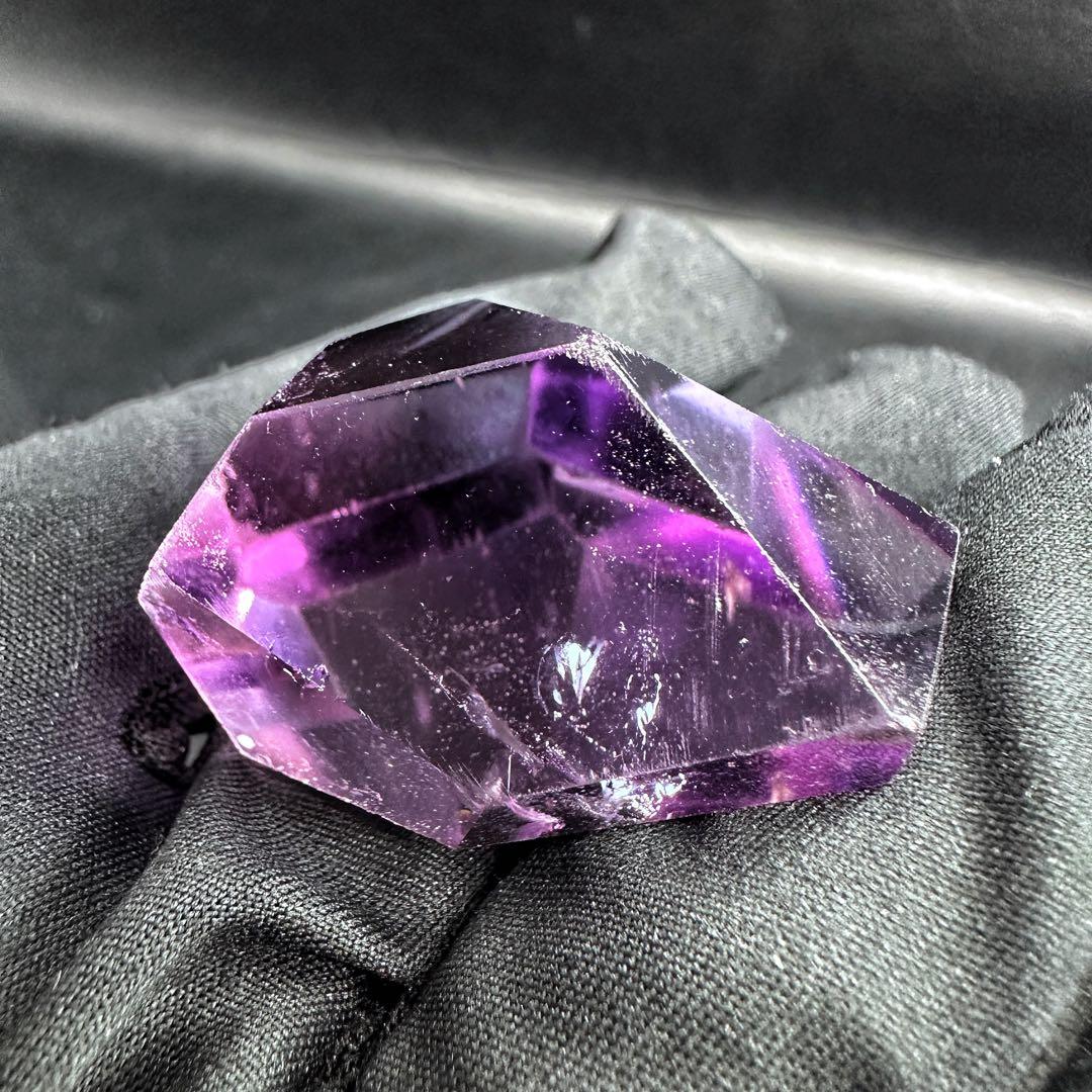 高品質❗アメジスト☆レインボー☆2点セットパワーストーン 置物 天然石A1253