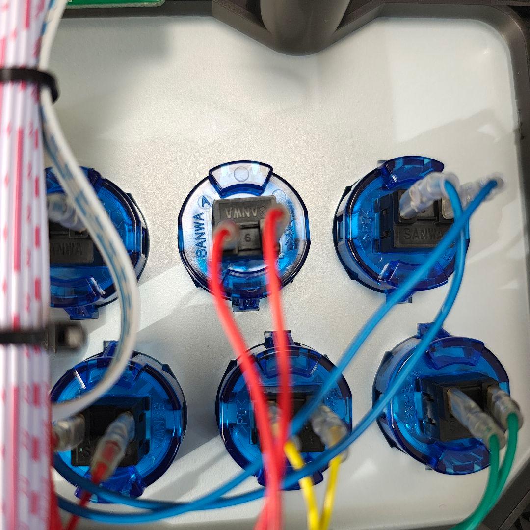 Mayflash Fightstick F500 レバー、ボタン換装済み