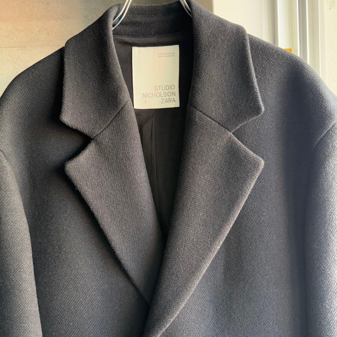 美品　ザラ　スタジオニコルソン　オーバーサイズコート　チェスターコート　L相当