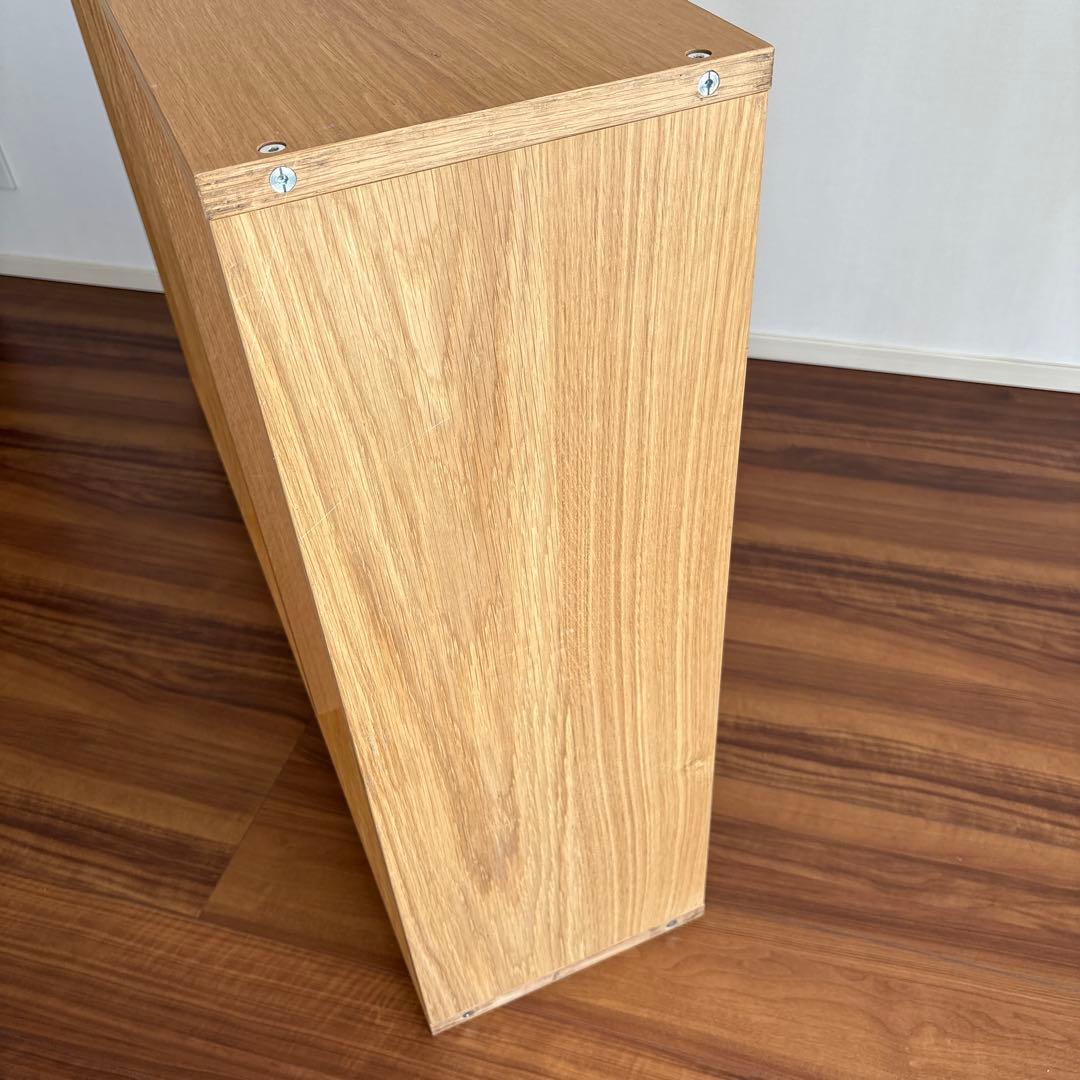 無印良品 スタッキングシェルフ ワイド 3段 オーク材