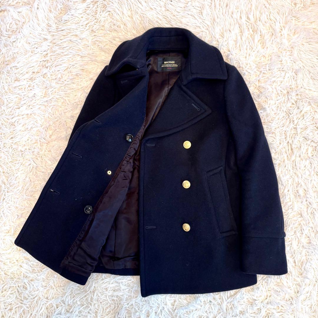 【RITZ様 美品】トゥモローランド マカフィー 金ボタン 肉厚ピーコート 38