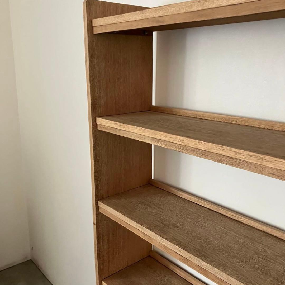 レトロ　アンティーク　古家具　古道具　剥離家具　ストリップド　本棚　シェルフ