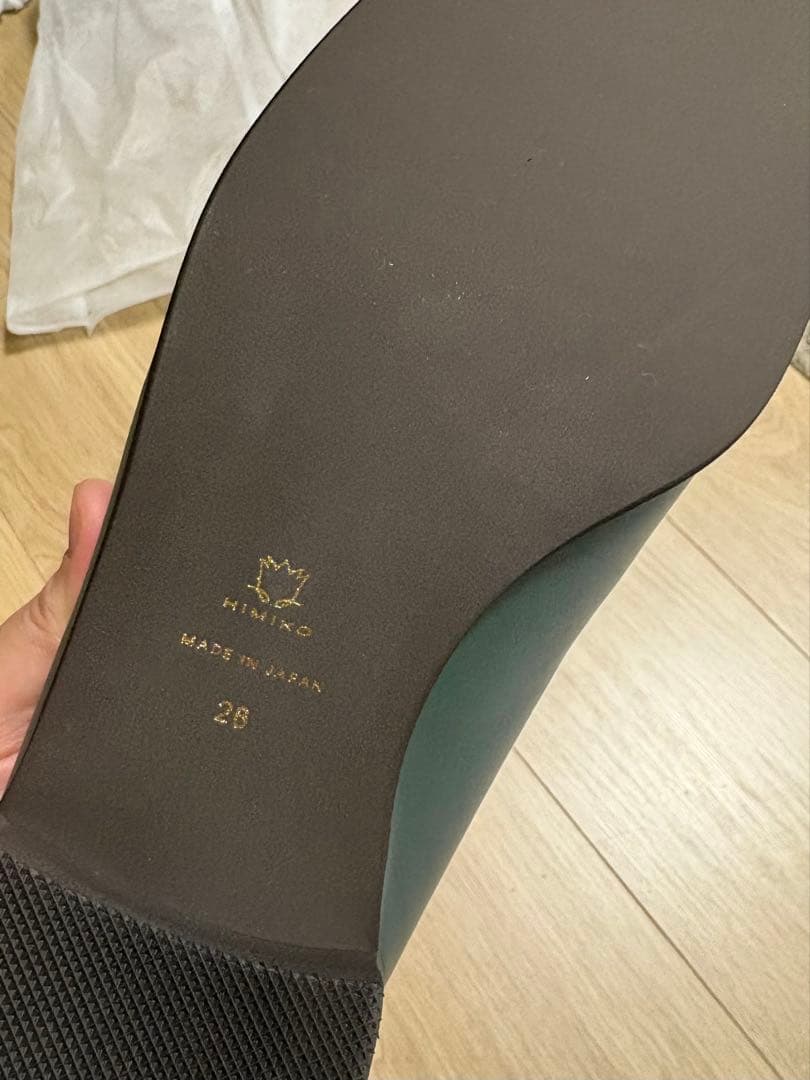 卑弥呼 バブーシュビットローファー / 651304 26cm グリーン