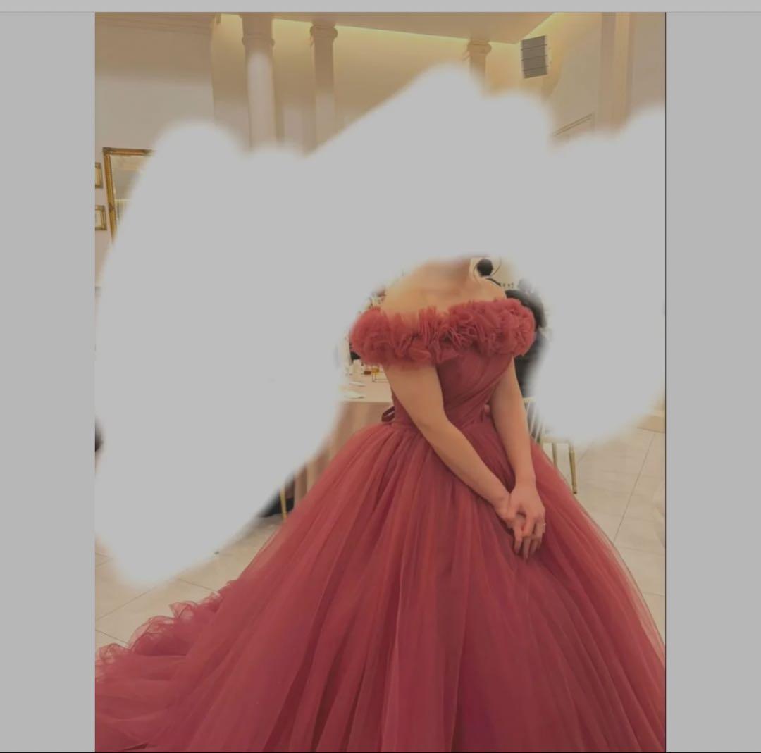 YNS Wedding カラードレス　パニエ付き　SL22917-SL1