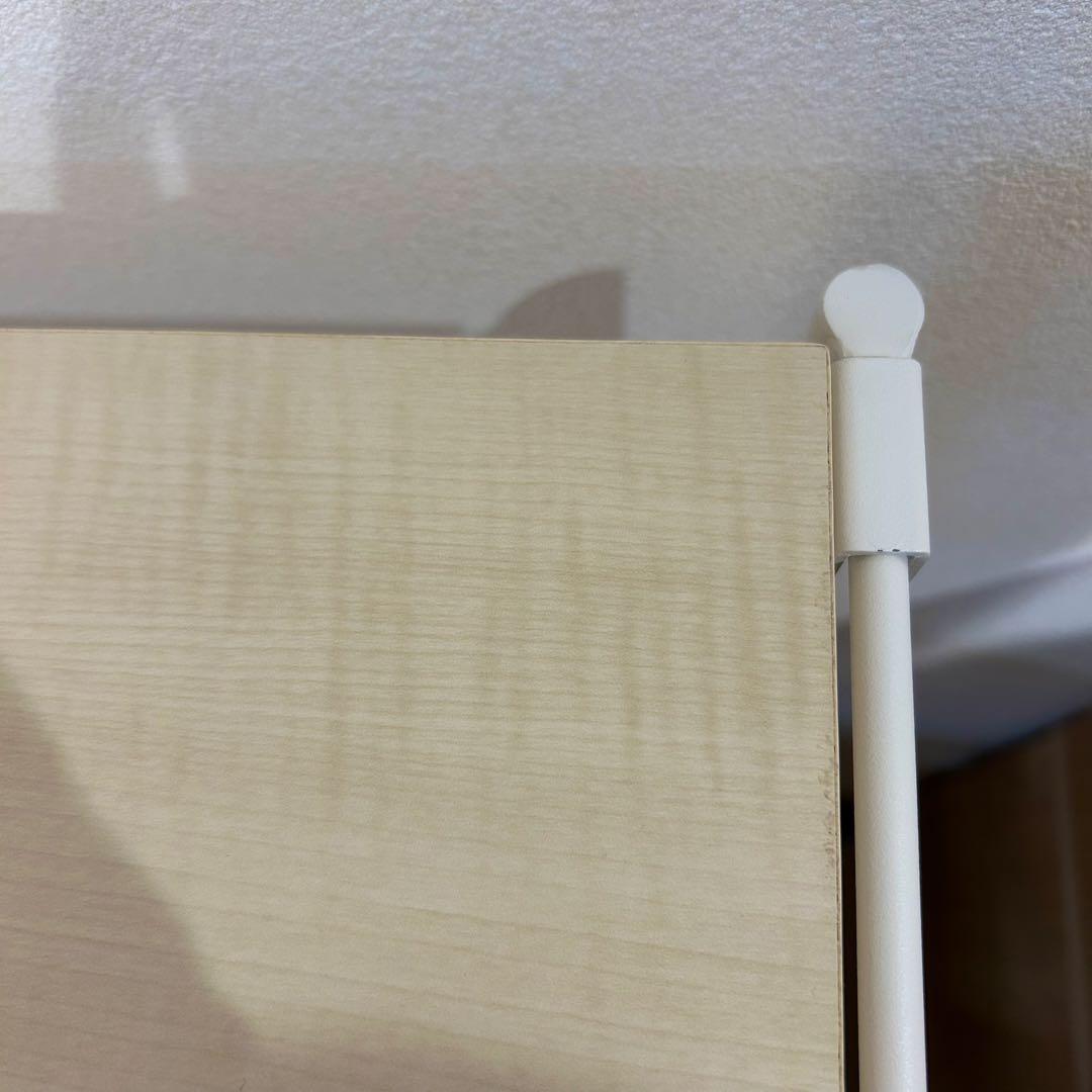 aina タスク tasku シェルフ 幅90 引き出し付き 白