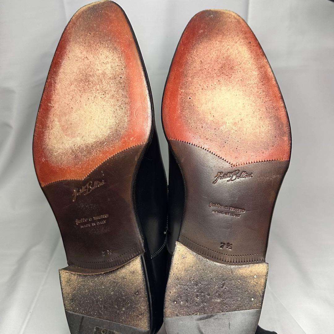 1度使用☆ボリーニ☆メンズ☆革靴☆ブラック☆ストレートチップ☆26cm☆194