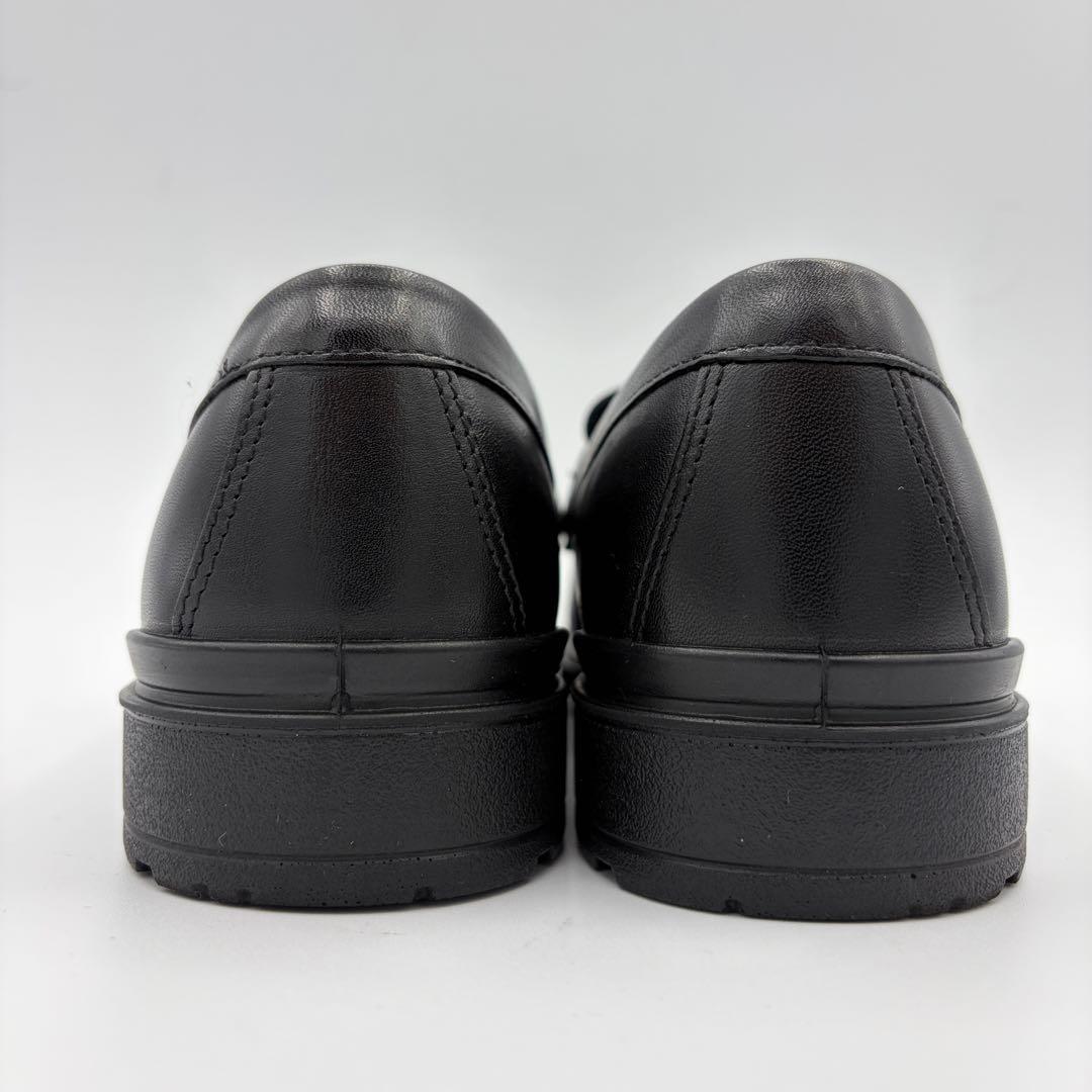 美品！ecco ローファー　黒　レザーシューズ　ペニーローファー　23cm