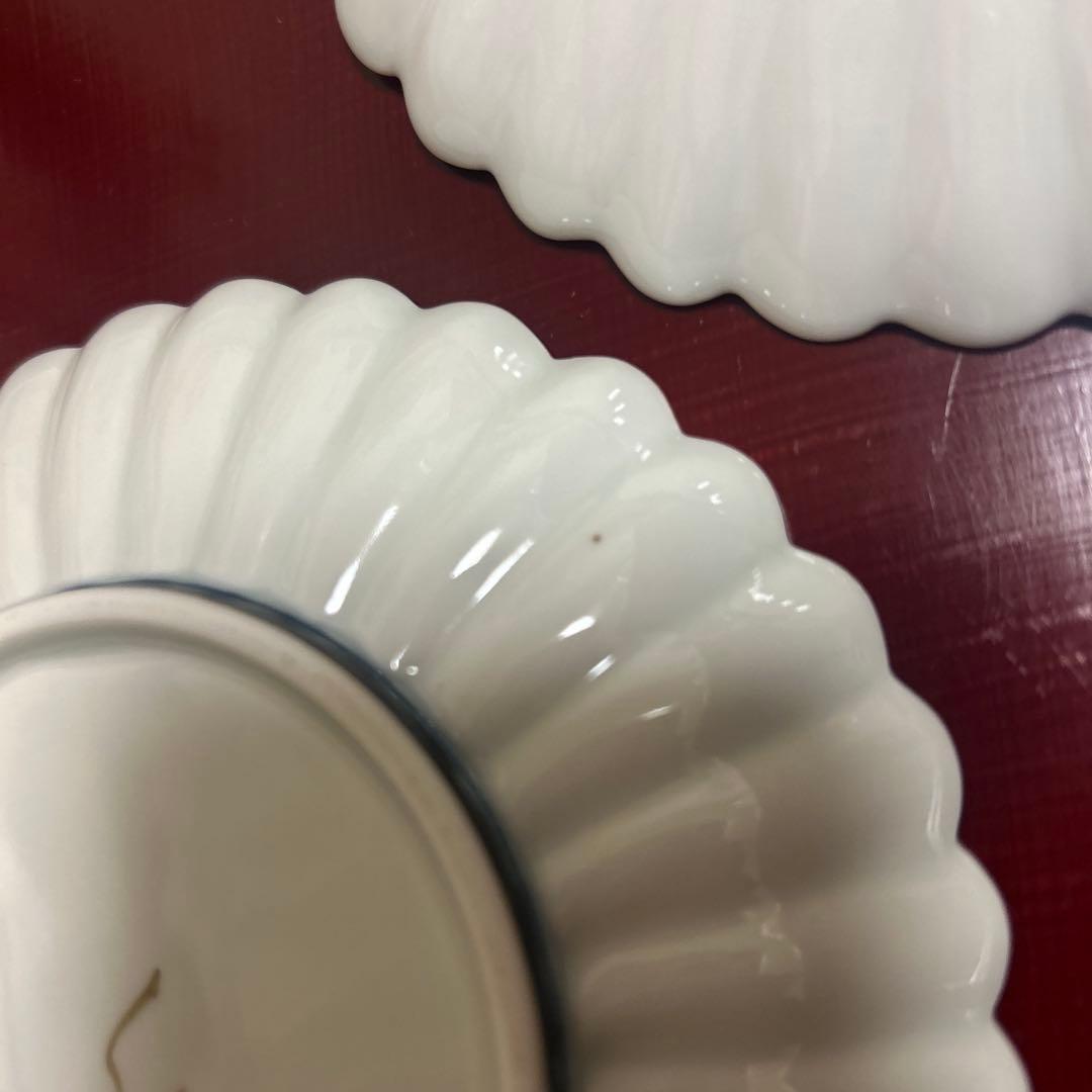 作家　陶芸作家　空萌工房 うさぎ 田口紀美子　菊割皿　2枚セット