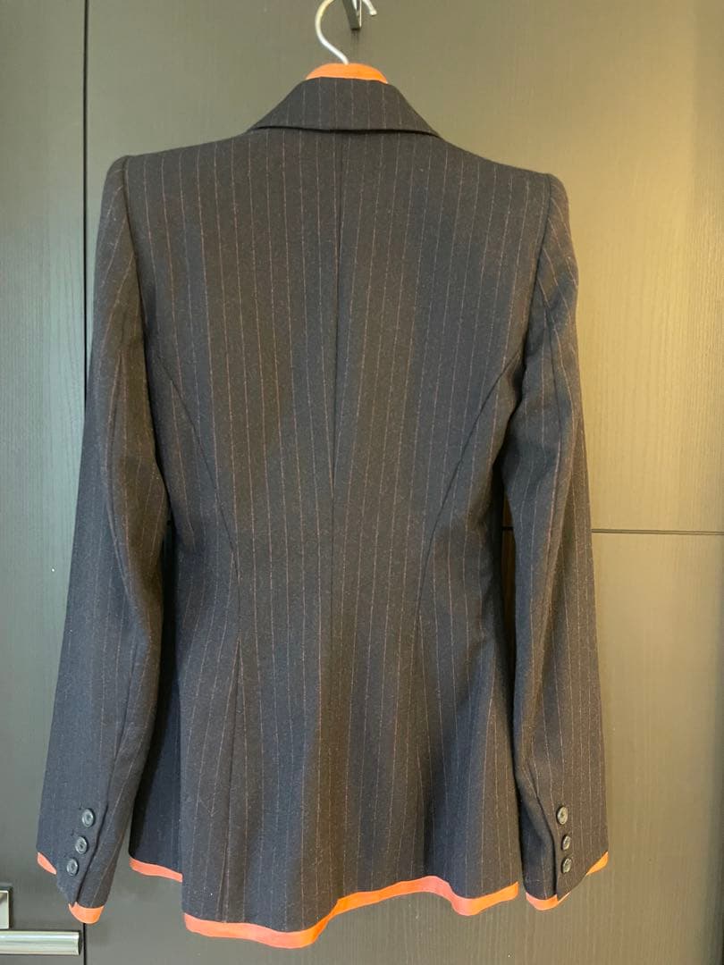 Alexander McQueenマックイーン肩パッド入テーラードジャケット