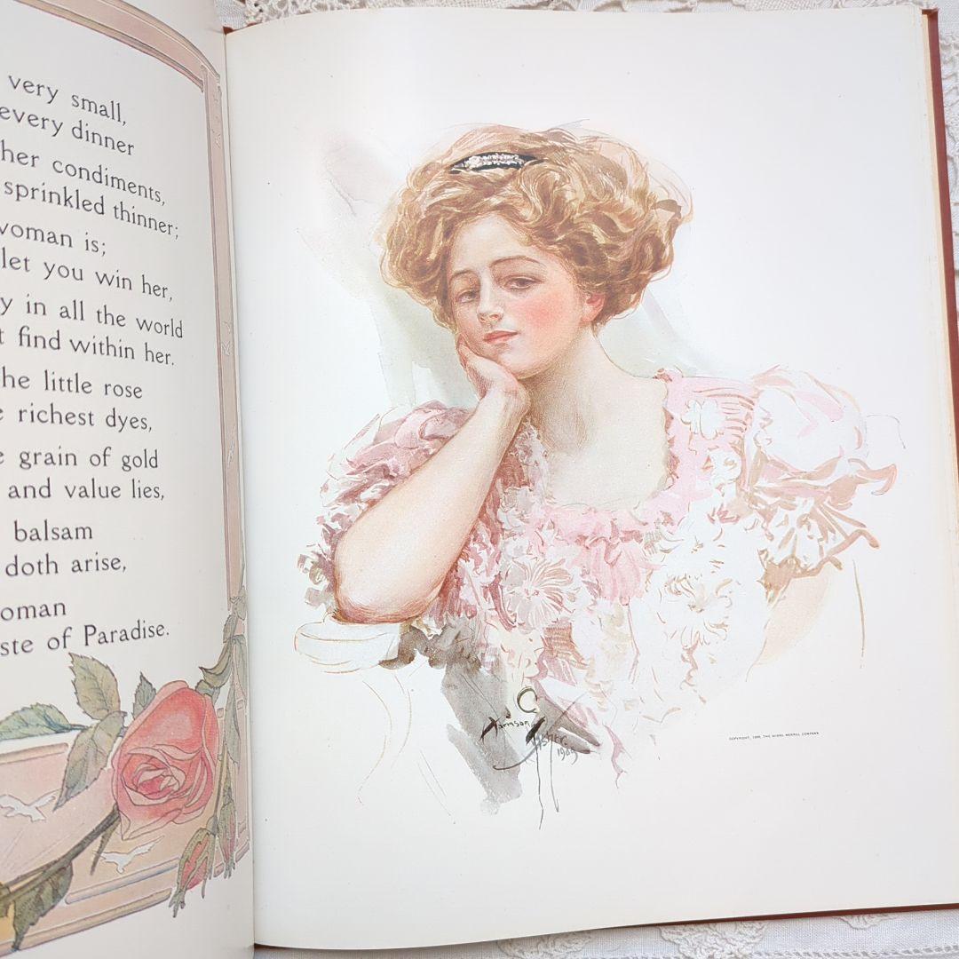稀少1909年アンティーク 洋書 画集 絵本 児童書 ヴィクトリアン ヴンテージ