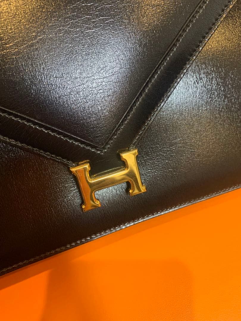 エルメス HERMES リディ ボックスカーフ ショルダーバッグ　黒　最終価格