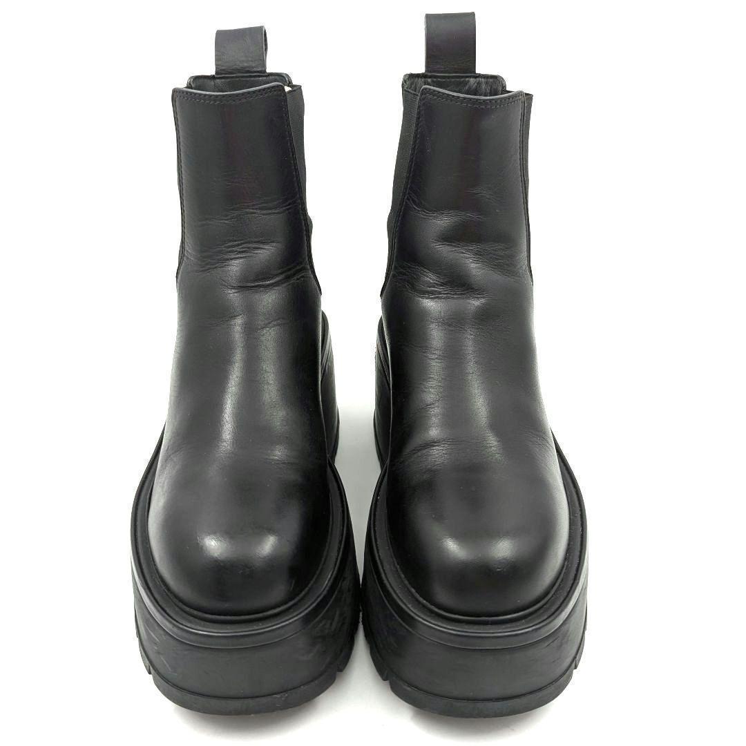 VALENTINO 厚底 サイドゴアブーツ ユニークフォーム Vロゴ