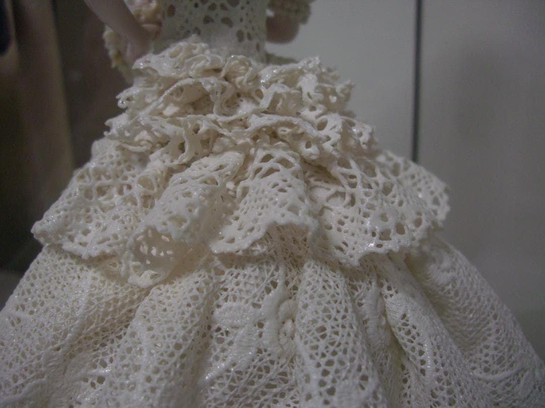 ★陶製レースドール★ウエディングドレス★結婚式★レース人形