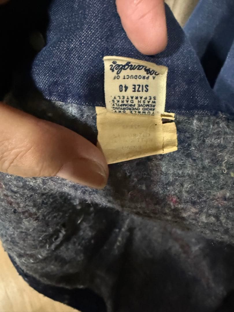 Wrangler デニム カバーオール ネイビー 4ポケット