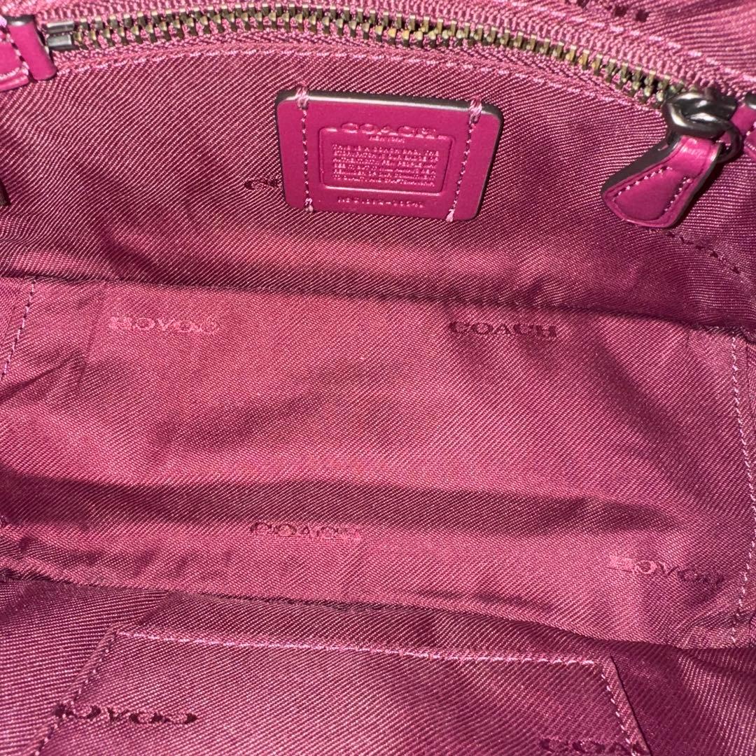 コーチ　ドリーマー　21 ハンドバッグ　2way ショルダー　斜め掛け　パープル