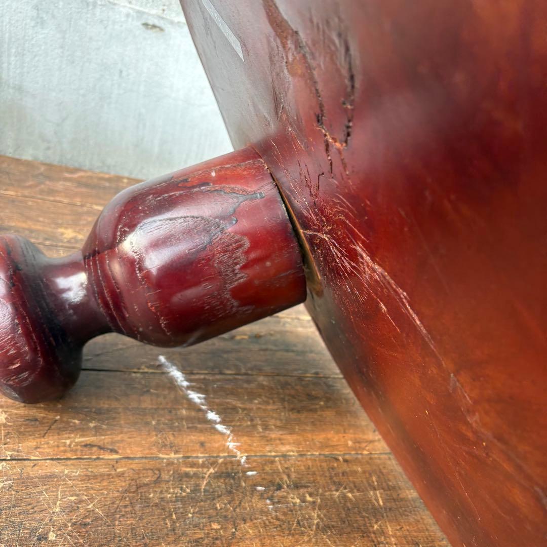 昭和レトロ 木製 天然木 欅材 一枚板 脚付き 大型 座卓 センターテーブル