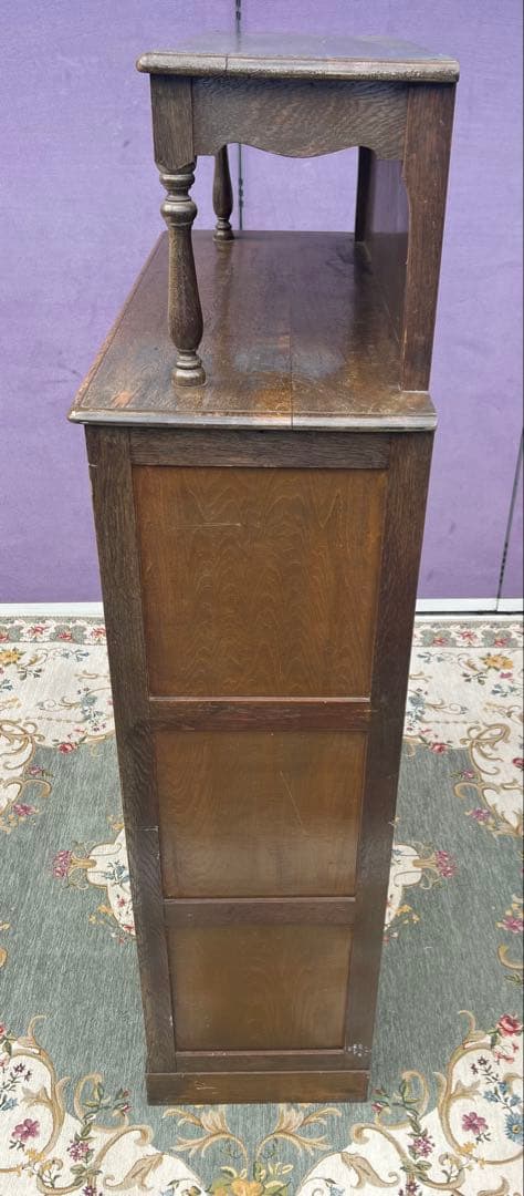 木製ガラス扉キャビネットアンティーク