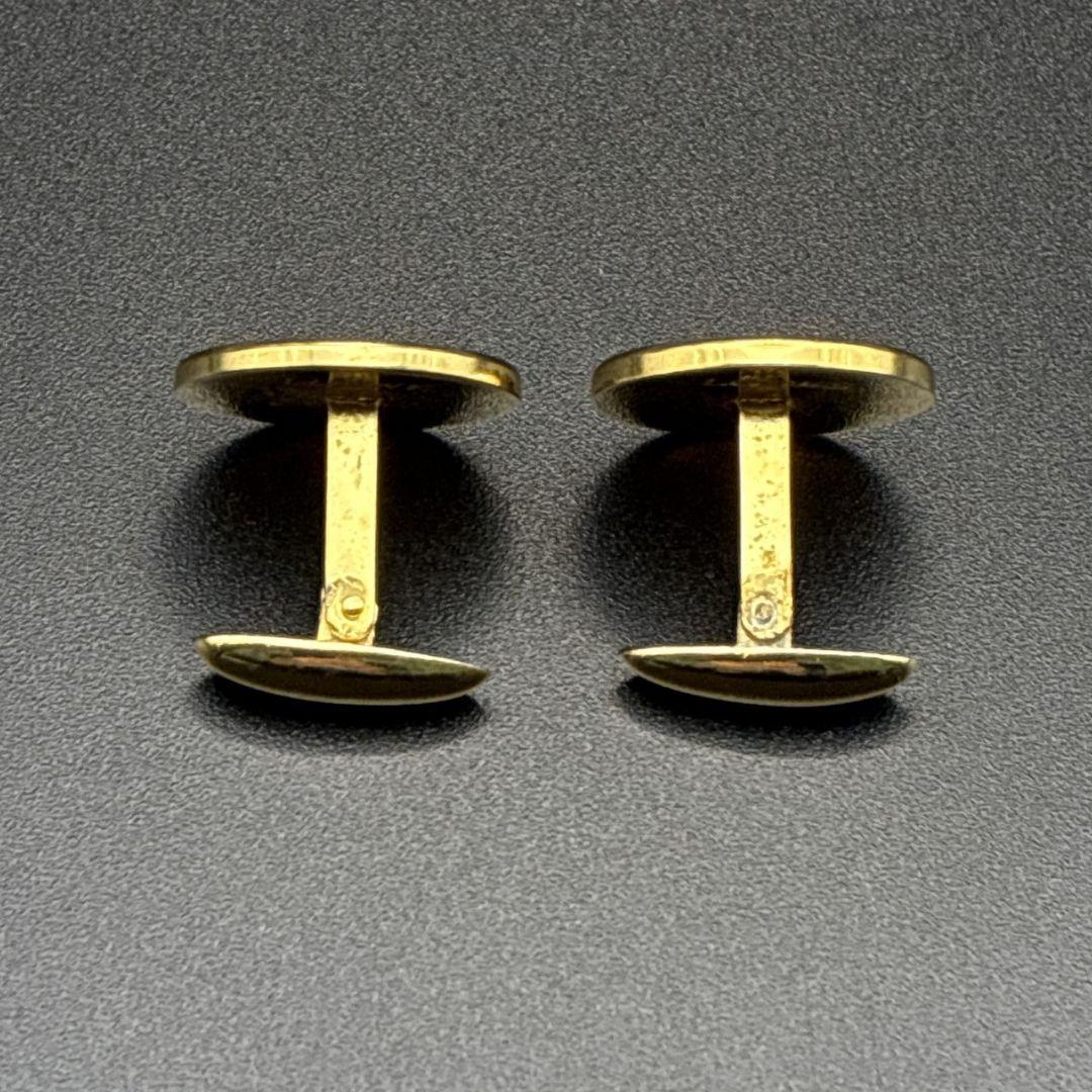美品✨LOEWE ロエベ カフス カフリンクス アナグラム ゴールド×ブラック