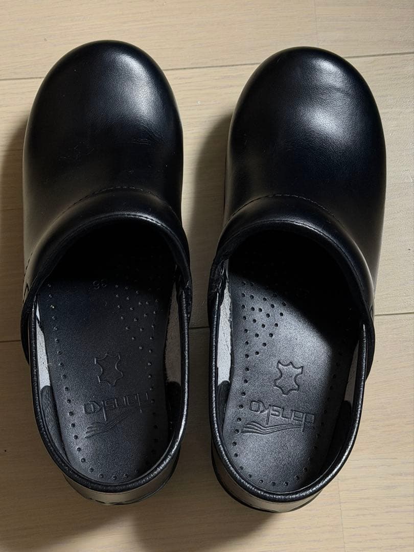 ダンスコ　DANSKO レザー本革　スリッポンシューズ　黒　36