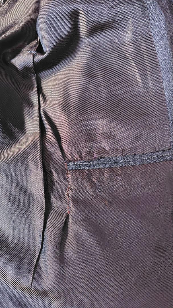 ZERBINOイタリアナポリ製グレー ストライプダブルベストスリーピース スーツ