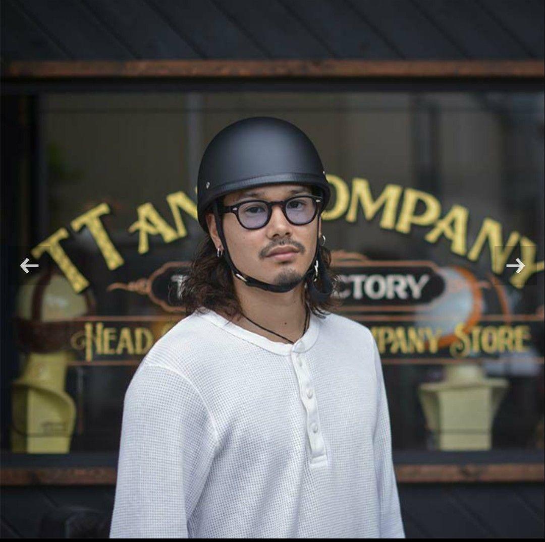 値下げ 美品TT&CO ヘルメット イーグルロードハーフ マッドブラック