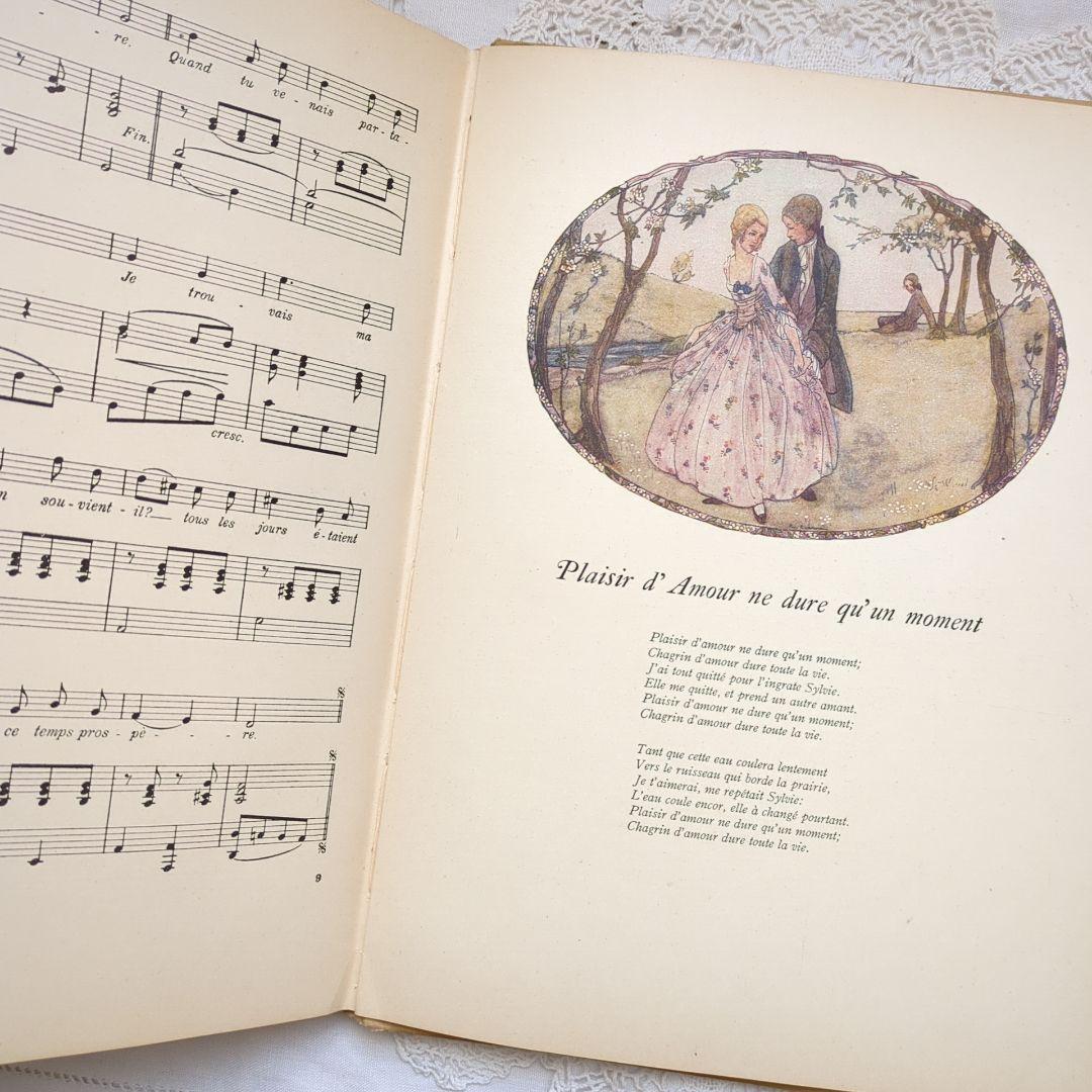 稀少1923アンティーク楽譜 絵本 洋書古書 児童書 ヴィクトリアン ヴンテージ