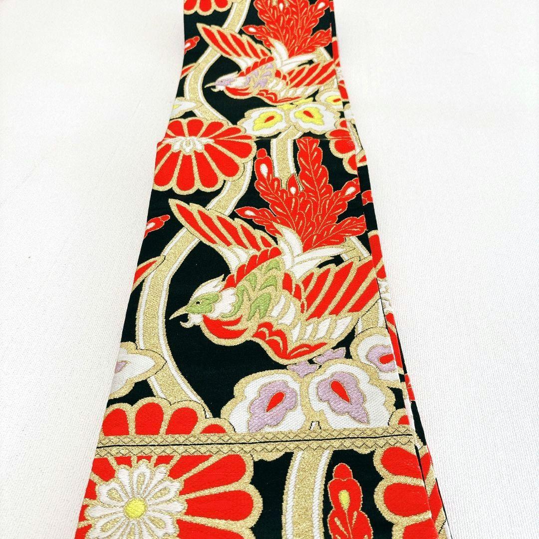 フルセット七五三　7歳女の子　着物＆帯＆簡単半衿＆小物　オレンジ地　比翼　祇園祭