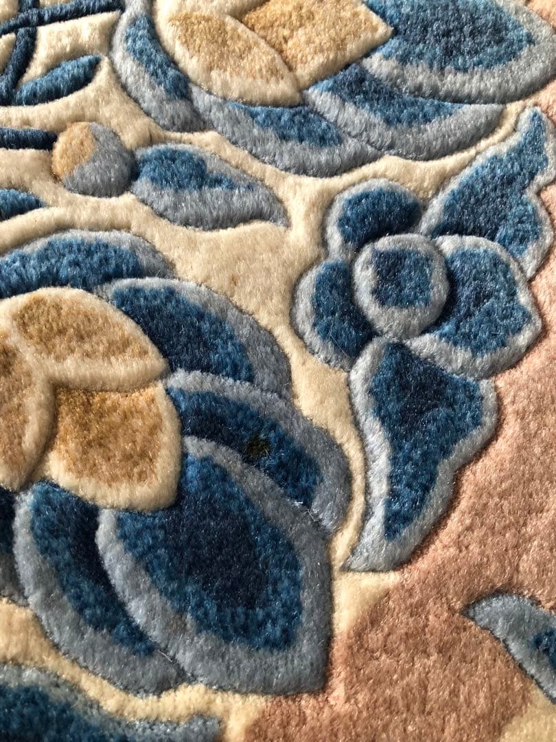 山形緞通 オリエンタルカーペットえびかずら宝相華 80×150