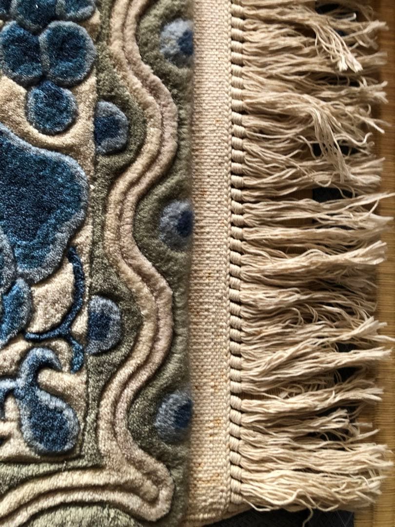 山形緞通 オリエンタルカーペットえびかずら宝相華 80×150