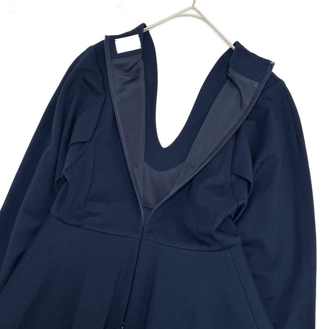 sss マメ クロゴウチ ペプラム ジャージーワンピース オケージョン