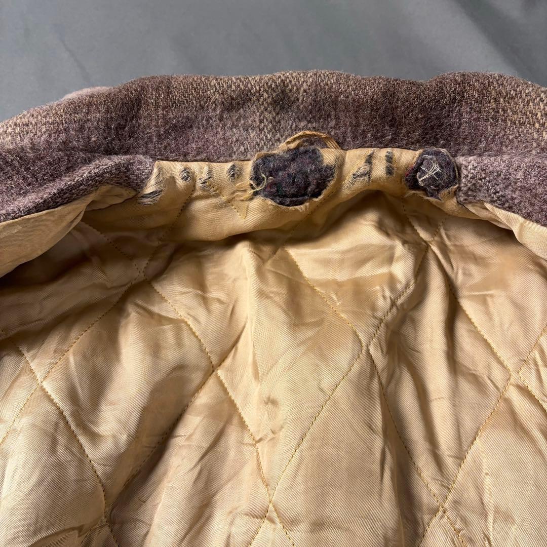 50s ウールスポーツジャケット オンブレチェック キルティング CONMAR