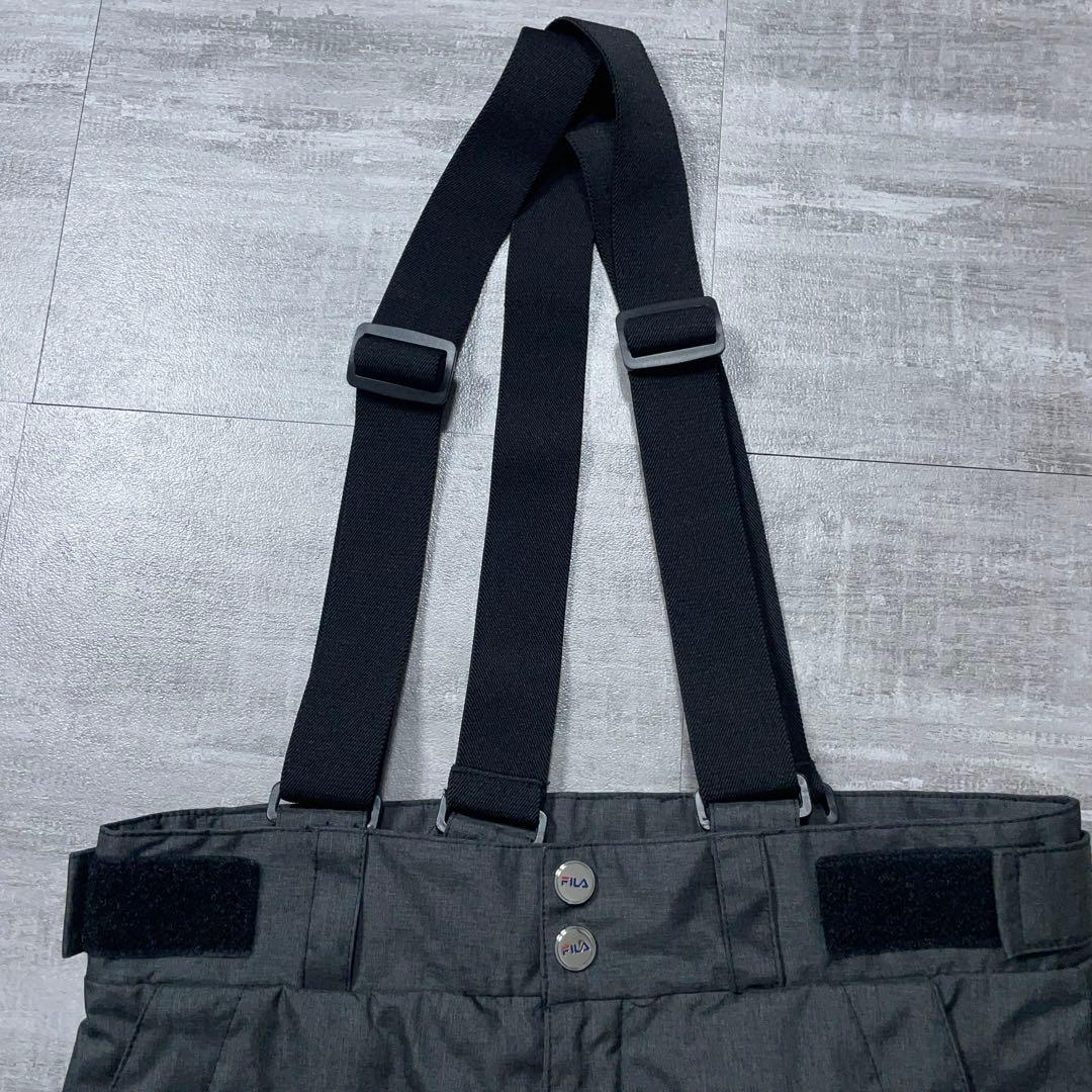 美品☆ FILA フィラ スキーウェア 上下セット レディースS グレー ファー