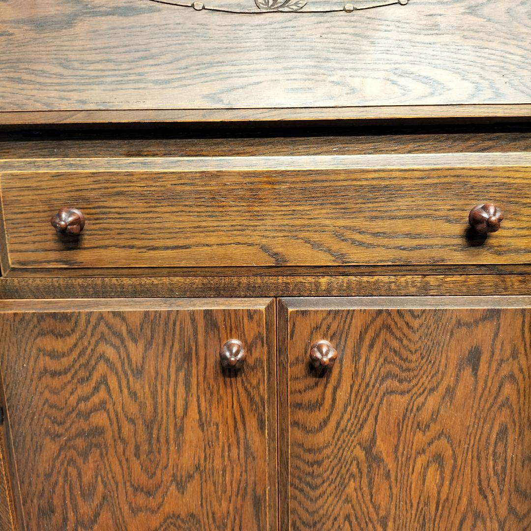 M♦ライブラリアン送料込　希少　職人堅木　ライティングビューロー　デスク