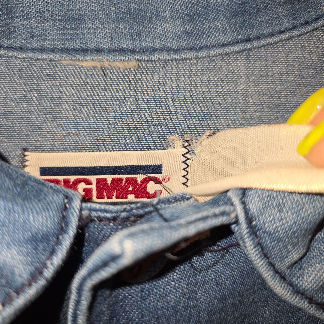 80s BIGMAC ビッグマック　デニムカバーオール　ヴィンテージ　フェード