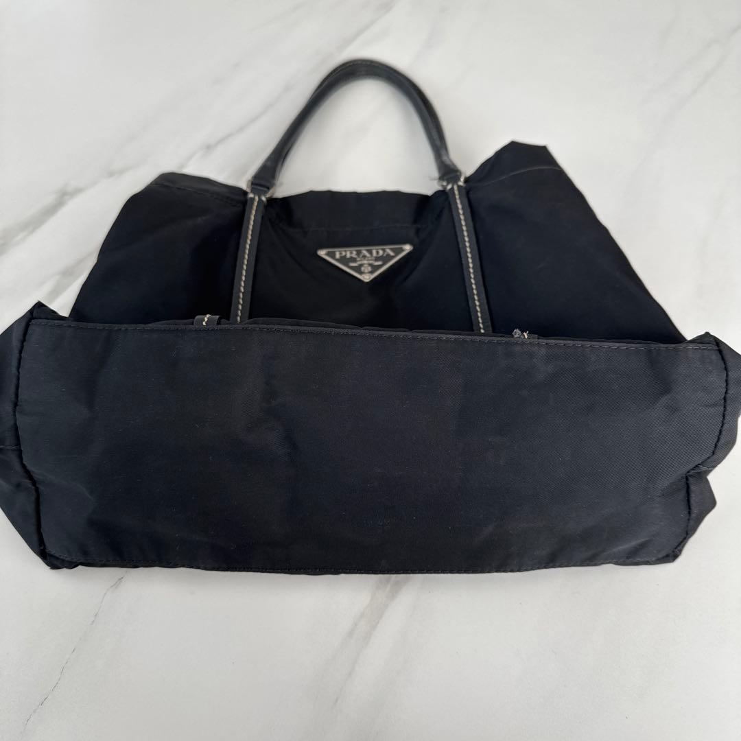 PRADA ブラック ナイロン トートバッグ　ハンドバック