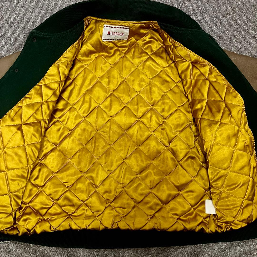 短丈 マクレガー McGREGOR スタジャン 袖レザー ヴィンテージ ウール